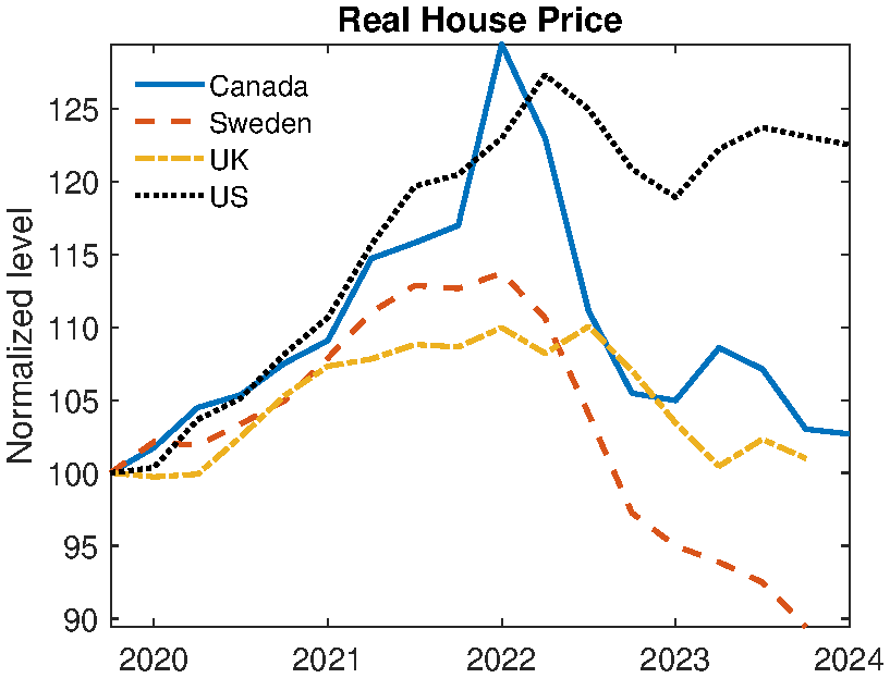 (a) House prices
